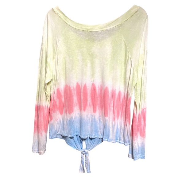 Dreamsicle Raglan Long Sleeved Pastel Crop Top M - Picture 3 of 5